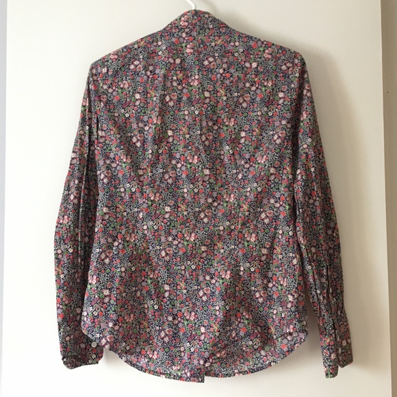LIBERTY x J CREW Kayoko Floral Cotton Button Up Shirt 4 - Picture 4 of 7